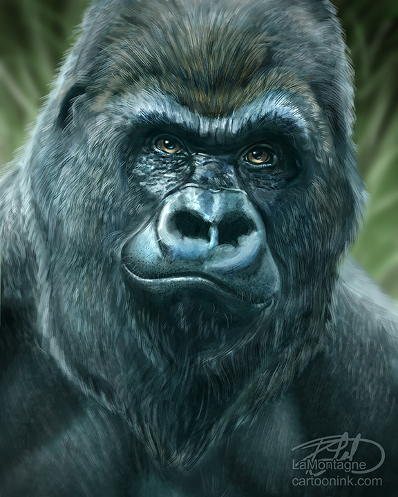 Gorilla painting best sale