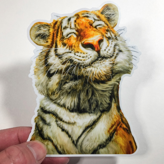 Smiling Tiger - LaMontagne Art