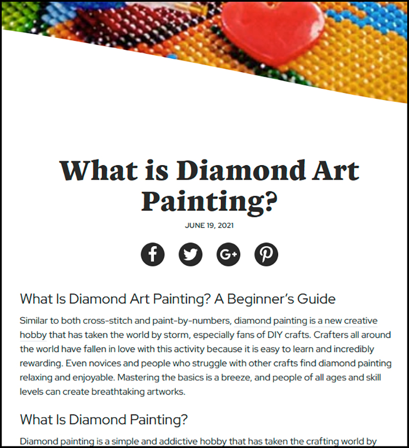 Diamond Painting Glossary: A List of Common Diamond Painting Terms