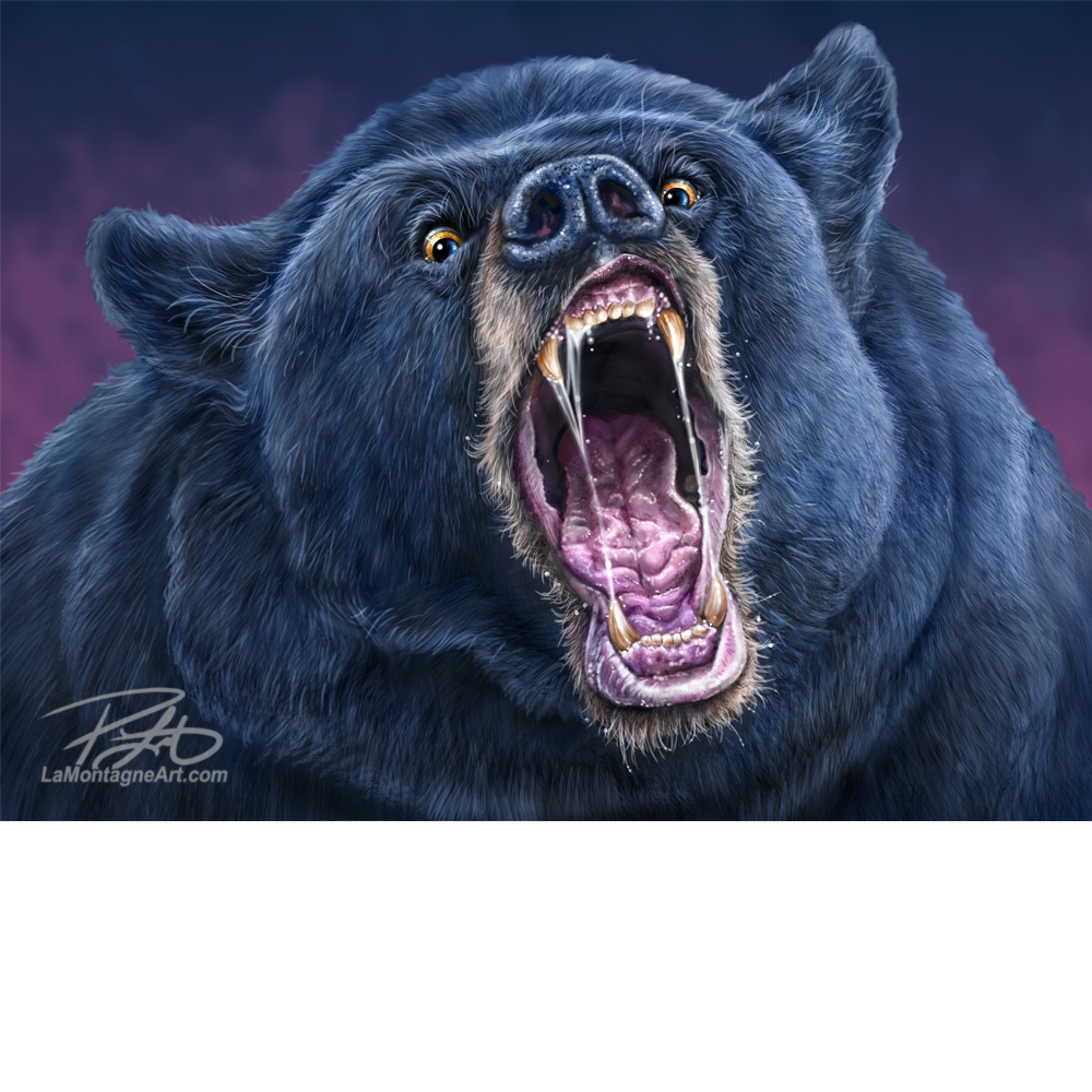 Angry Bear - LaMontagne Art