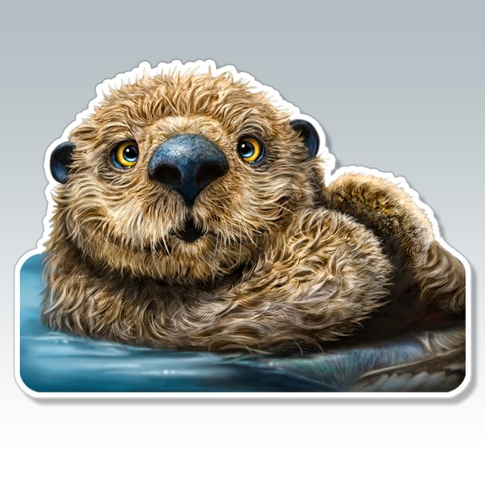 Otter Sticker