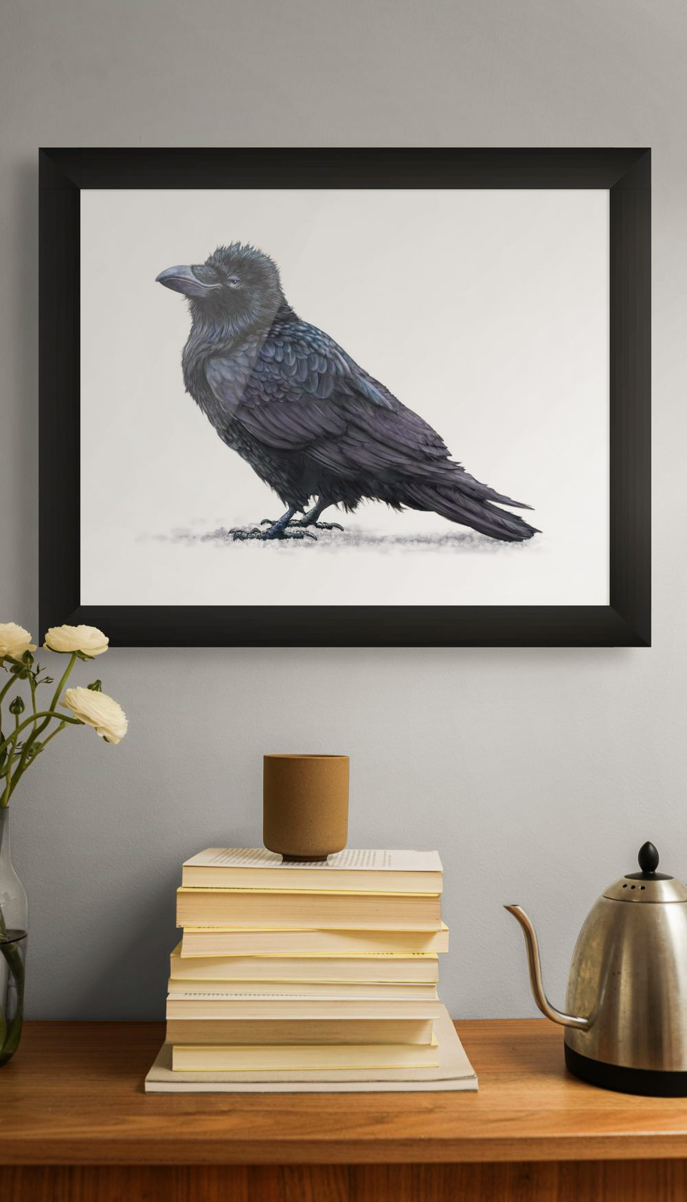 Raven On White - Image 3