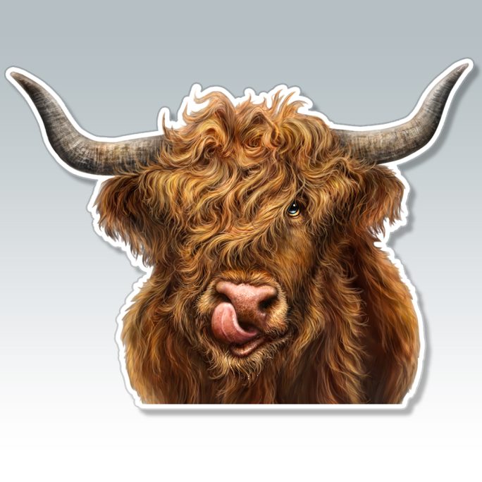 Highland Cow Sticker