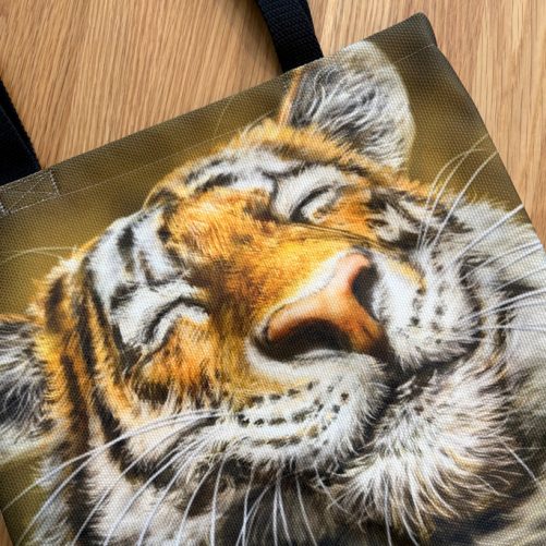 Smiling Tiger Tote Bag - Image 2
