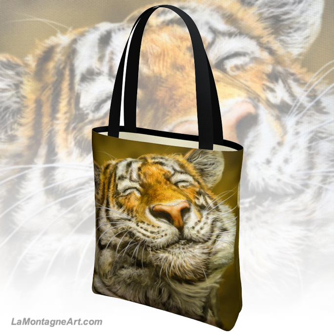 Smiling Tiger Tote Bag