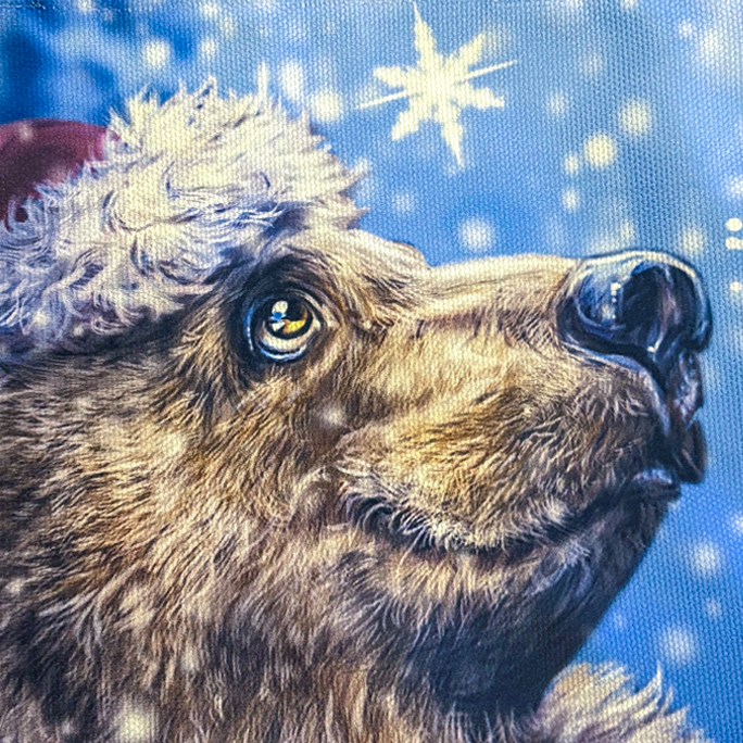 Christmas Bear Tote Bag - Image 3